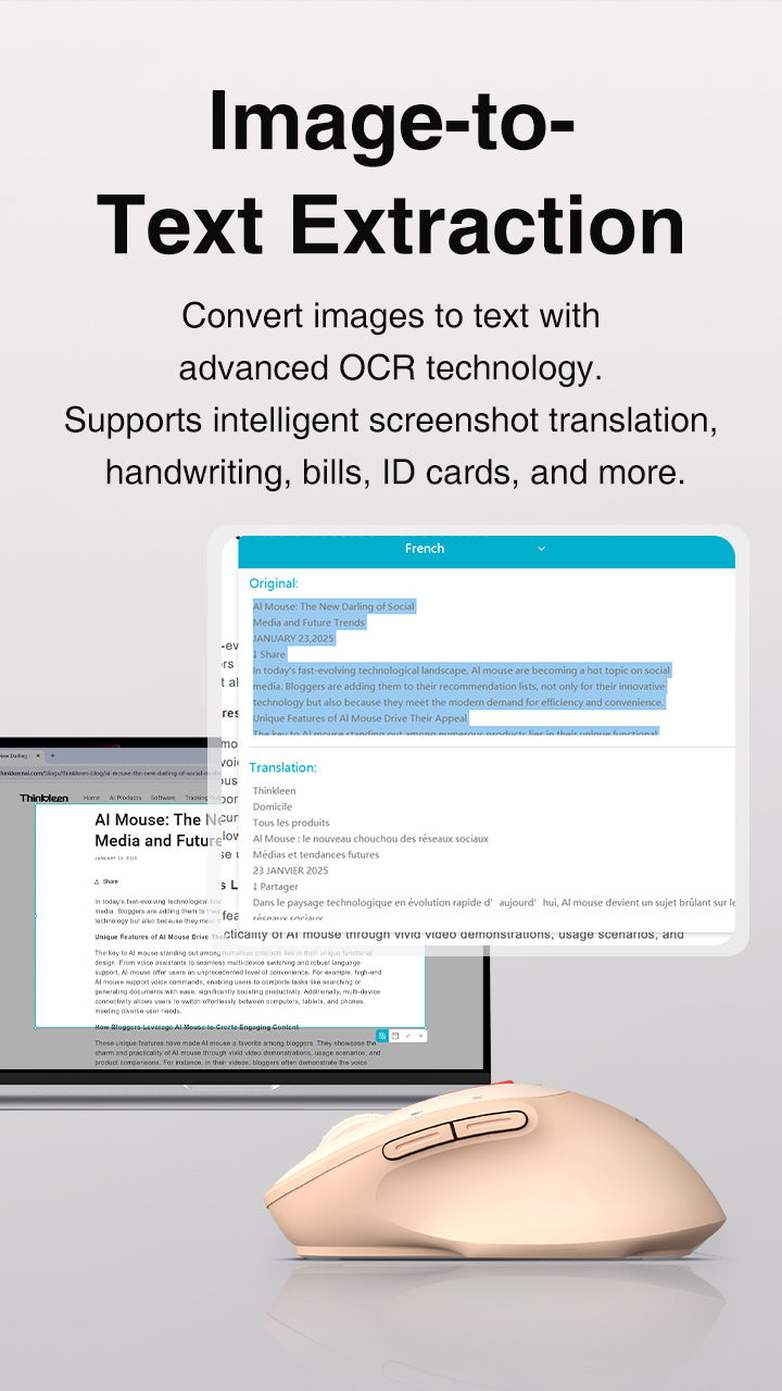 AI Smart Mouse | 54-Language Voice Typing