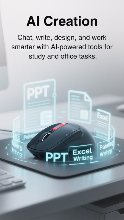 PINK AI Productivity Mouse |Smarter workflow. Less friction. More focus.