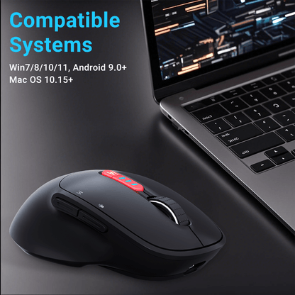 Thinkkeen AI Wireless Mouse - Voice Actions, Bluetooth, Multi-Device, Adjustable DPI