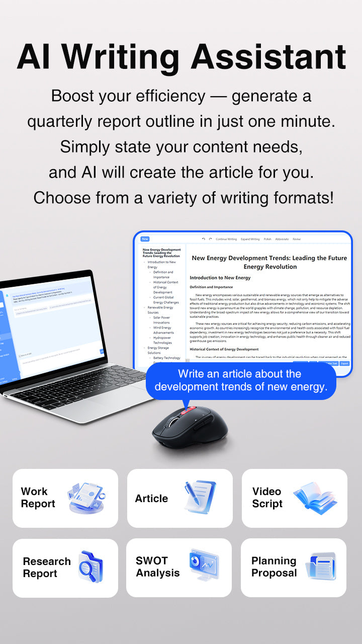 AI Smart Mouse | 54-Language Voice Typing